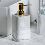 Ceramic Bathroom Decoration Accessories Toiletries Nordic Marble Pattern Soap Dish/lotion Bottle/toothbrush Holder/mouthwash Cup
