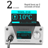 T210 Soldering Station PK T12 solder rework station Soldering with 1 tip 1s heat Portable Welding Tools