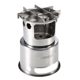 Lixada Portable Folding Wood Stove Outdoor Lightweight Stainless Steel Picnic Camping Cooking Wood Stoves Camping Stove
