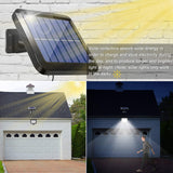Solar Power Wall Light Outdoor Motion Sensor Light 56 LED Security Night Light For Garden Garage Driveway Porch Fence