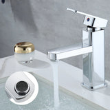 Bathroom Cold And Hot Faucets Deck Mounted Stainless Steel Mixer Water Tap Ceramic Valve Durable Faucets For Kitchen Household