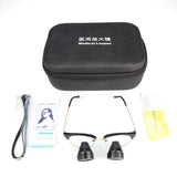 Metal Frame TTL Dental Loupe Binocular 2.5X Dentist Magnifying Glass Surgical Magnifier Long Working Distance