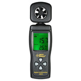 GM816 Digital Anemometer Mini LCD Wind Speed Air Velocity Temperature Measuring with Backlight Display Temperature Tester