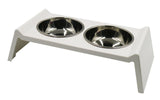 Non-Slip Double Cat Bowl Dog  Food Bowl With Stand Pet Feeding Water Bowls For Dogs Feeder Product Supplies No-Spill &amp; Non-Skid