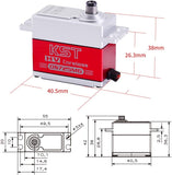 KST DS725MG Metal Gear Digital High Torque 18KG 0.07sec HV Servo for UAV RC Car Robot Arm Helicopter Airplane Parts