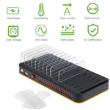 100W Multi USB Charger 15 Port USB Fast Charger Quick Charge Charging for iPhone Samsung EU Plug