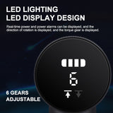 200RPM 3.6V Cordless Rechargeable Electric Screwdriver 2000mAh 6N.m Adjustable Portable Mini Electric Screwdriver Set LED Screen