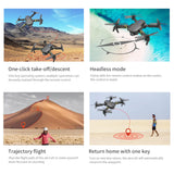 GD89-1 With Camera 4K HD Wifi FPV RC Quadrocopter Double Lens One-key Takeoff / Landing Drone 2.4 Ghz Multifunction Drones Toys
