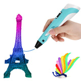RUYAGE 3D Pen DIY 3D Printer Pen Drawing Pens 3d Printing Best for Kids With ABS Filament 1.75mm Christmas Birthday Gift LJ-01