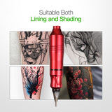 Professional Rotary Tattoo Machine Kit Tattoo Pen Machine Guns Permanent Makeup With Color Inks Power Supply Cartridge Needles