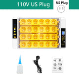 24 Egg Incubator Automatic Egg Incubators Hatching for Chicken Birds Quail Constant Temperature Control Farm LED Light