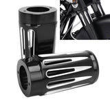 CNC Cut Black Billet Aluminum Fork Boot Slider  For  84-2013