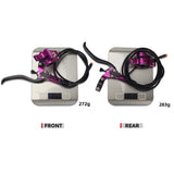 E-Bike Hydraulic Brake Set with 160mm Rotors Front and Rear Hydraulic Disc Brake Caliper Lever for Electric Bike Bicycle Scooter
