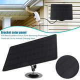 Camera Solar Panel IP67 Waterproof 10W Monocrystalline Solar Powered Charger for IP Security WiFi Camera Street Light