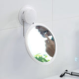 Practical Easy Install Stainless Steel Cosmetic Bath Mirror Free Punch Powerful Suction Cup Make Up 360 Rotation Detachable