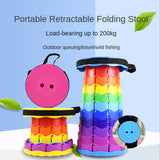 Outdoor Furniture Retractable Stool Chairs Portable Stool Lounge Folding Chair Camping Stool Foldable Convenient Fishing Chair