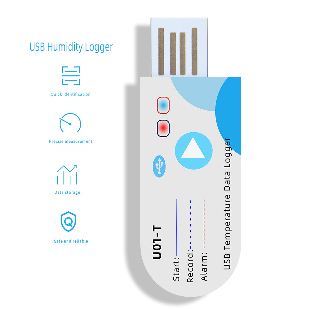 U01-T High Precision Digital USB Temperature Data Logger for Warehouse ...
