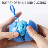 Convenient Portable Rain Ponchos Ball for Adults Disposable  Thick Emergency Waterproof Raincoat Colorful Poncho with Hook