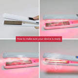 Hair Straightener Professional Infrared Hair Care Flat Iron for Hair Treatment Therapy Repair Damaged Hair LCD Display