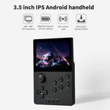 Handheld Game Console S905D3 Chip 3.5 Inch Fit IPS Screen Children's Gifts Support Switch Android Native System (64G)