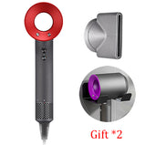 220V Leafless Professional Hair Dryer 1600W High Speed Hairdryer Temeperature Control Salon Dryer Wind Negative Ionic Blow Dryer
