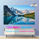 P62 Home Theater LED USB Video Beamer For Mobile Phone Mini Projector Android 4500 Lumens 1920*1080P Supported Miracast