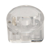 2X Transparent Flat Guitar Bass Knob Amp Amplifier Effect Pedal Knobs Guitar Accessories