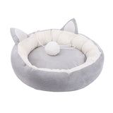 Pet cat bed Ears Nest Soft Warm Washable Round dog Cat Cushion Home Mat Cat Beds Sleeping House Pet Supplies Products