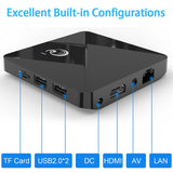 Q1 MINI Smart TV BOX Android 9.0 Youtube 2GB 16GB RK3328 Quad Core 2.4GHz WIFI 4K Google Play Android TV Box EU Plug