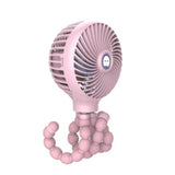 USB With Lamp Octopus Deformation Bracket Fan Silent Handheld Durable Fan Portable Bladeless Neck-mounted
