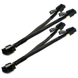 10Pcs 6-Pin to Dual 8-Pin Power Cable PCIe PCI-E 6-Pin to Dual 8-Pin Graphics Card Splitter Suitable for BTC ETH Miners
