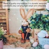 Bunny Egg Flowers Scene Backdrop Photography Background Easter Party Decoration