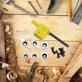 13PCS Woodworking Spiral Helical Planer Cutter Head- for wood Lathe Turning Tool