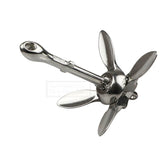 316 Stainless Steel Iron Metal Anchor For Boat Kayak Dinghy Raft Fishing Boat Kayak Durable 1.5 KG/0.7Kg For Inflatable Boat