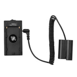 NP-F970 F750 Battery Plate Holder Adapter + EN-EL15/EN-EL14 Dummy Battery Coupler for Nikon D7000/D800/D800E Cameras