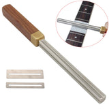 Diamond Guitar Fret File Fret Dressing File Extra Narrow Medium Wide 4 Edges with 2pcs Fretboard Guard for Guitar Ukulele Bass