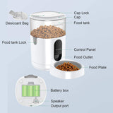 4L/6L WiFi Pet Dog Cat Food Dispenser Automatic For dogs cats accessories with Sound Recording Function Timer APP Remote Control
