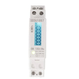 50Hz 220V Single Phase Electricity Meter Energy Meter DIN Rail Meter with LCD Digital Display 32A Plastic