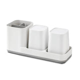Toothbrush Holder is Suitable for Bathroom Children's Electric Toothbrush Toothpaste Holder Set with 2 Cups