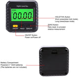 360 Degree Digital Protractor Magnetic Inclinometer Level Box Gauge Angle Meter Finder Base Electronic Measuring Tools