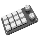 Portable Mini 12-Key Keyboard Programmable Keys Custom Shortcuts USB Mechanical Keyboard Keypad for Computer Music Plug and Play
