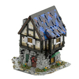 Creator Street View Building Blocks Ancient Architecture MOC The Medieval Smithy House Shop Model Bricks DIY Toys Kids Xmas Gift
