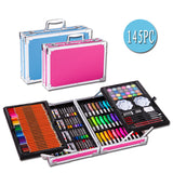 145PC Paintbrush Crayon Art Painting Set Children's School Supplies Watercolor Pen Professional drawing kit Gift Set for Kids