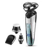 4in1 Men's washable rotate shaver electric razor for men rechargeable 4D beard face dry or wet shaving machine li-ion battery