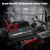 KONNWEI BK100 Bluetooth 5.0 Car Motorcycle Battery Tester 6V 12V Battery Monitor 100 to 2000 CCA Charging Cranking Test Tools