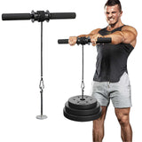 Gym Fitness Forearm Trainer Strengthener Hand Gripper Strength Wrist Exerciser Weight Lifting Rope Curl Waist Roller Power Stick