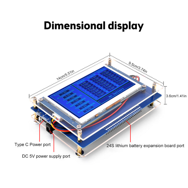 1S-24S Lithium Battery Pack Single Cell Measurement Series String Volt ...
