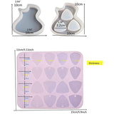 Guitar Picks &amp; Boxes Resin Mold Silicone Plectrums Mold For DIY Guitar Bass Picks Thumb Finger Picks