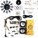 DIY electronic kit LED rotating ferris wheel circuit soldering project bluetooth amplifier speaker TF/USB player