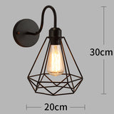 Led Wall Light Retro Loft Industrial Wall Lamp Black E27 Vintage Sconces Wall Lamp Industrial Lighting Fixture Indoor